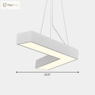 Alexandra Modern V - Shape Ceiling Light - Led Flush Mount In Black Or White Pendant Lighting