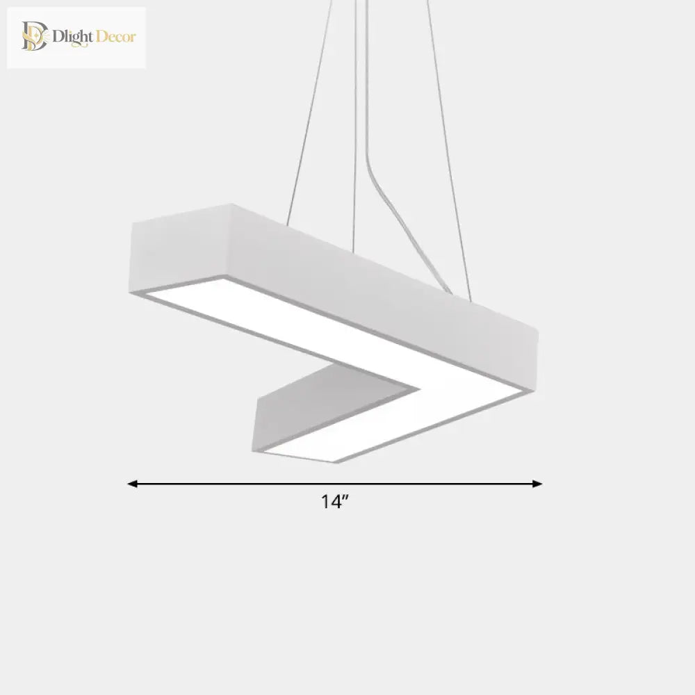 Alexandra Modern V - Shape Ceiling Light - Led Flush Mount In Black Or White Pendant Lighting