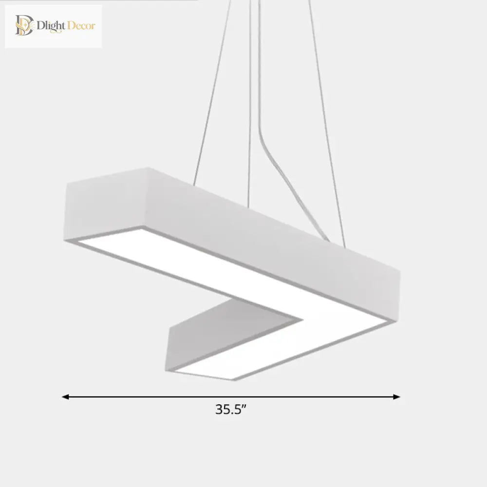Alexandra Modern V - Shape Ceiling Light - Led Flush Mount In Black Or White Pendant Lighting