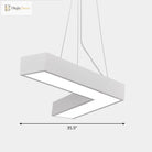 Alexandra Modern V - Shape Ceiling Light - Led Flush Mount In Black Or White Pendant Lighting