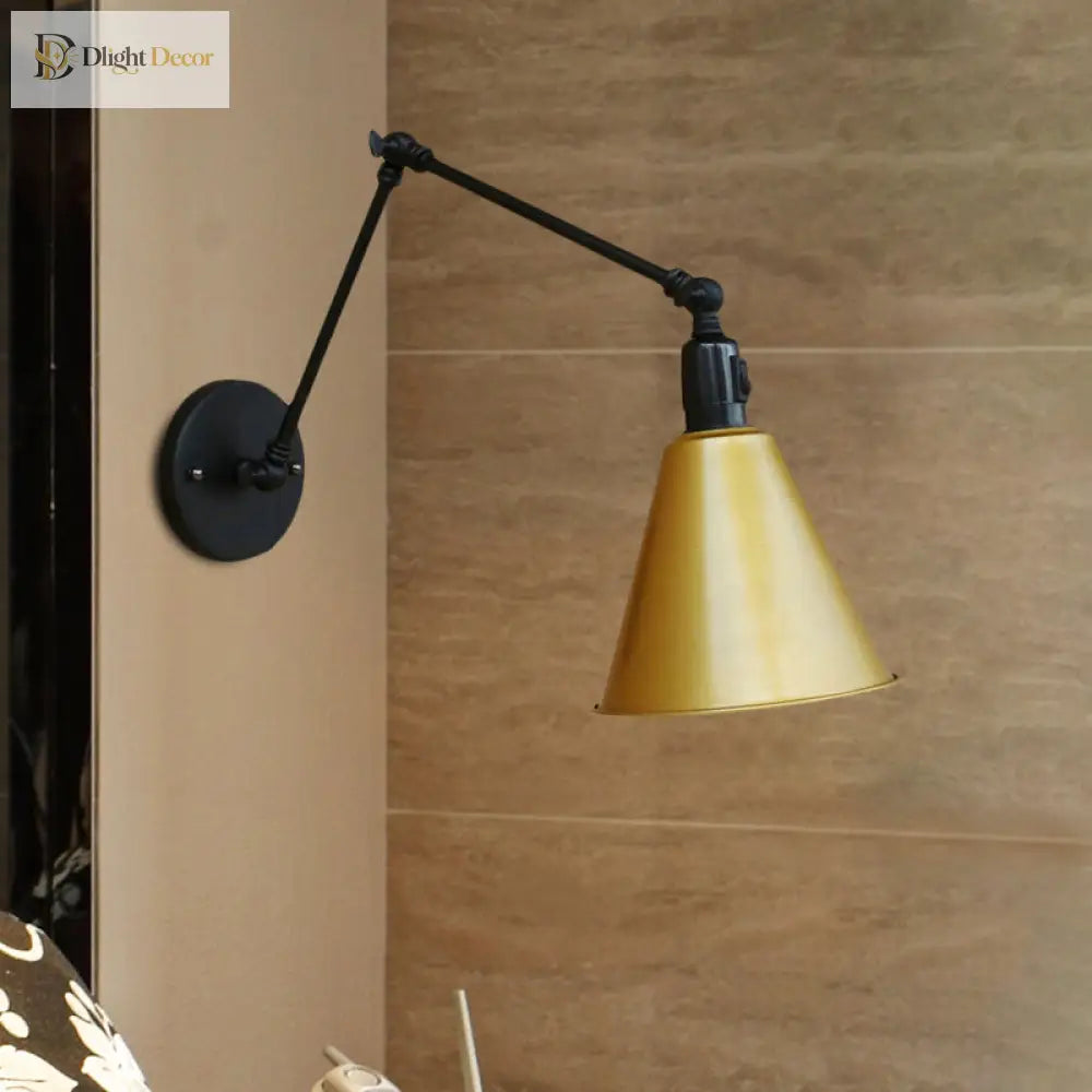 Alistair’s Industrial Wall Sconce - Classic 1 - Light Swing Arm Wall Light