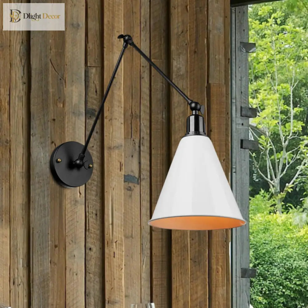 Alistair’s Industrial Wall Sconce - Classic 1 - Light Swing Arm Wall Light