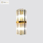 Alivia Elegance Meets Sparkling Brilliance: The Gold Crystal Wall Sconce (1 - 3 Lights) Wall Light