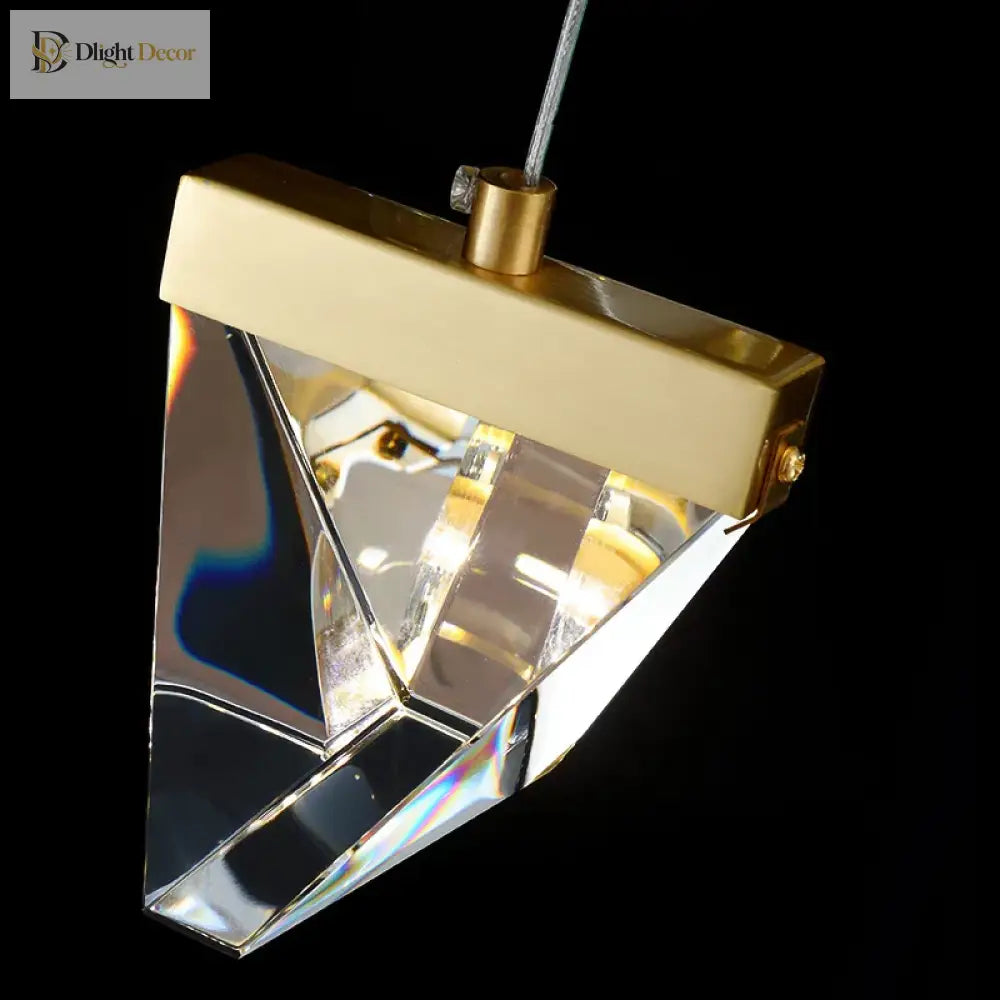 Amelia - Postmodern Light Luxury Brass Crystal Bedroom Warm Bedside Wall Lamp Creative Led Living