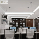 Amelia’s Elegant Rectangle Pendant: Modern Illumination In Black & White Pendant Lights