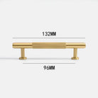 American Style Brass Cabinet Handles – Light Luxury Extended Wardrobe Door Pulls 9015-1-132 Handles