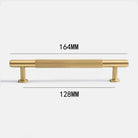 American Style Brass Cabinet Handles – Light Luxury Extended Wardrobe Door Pulls 9015-1-164 Handles