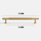 American Style Brass Cabinet Handles – Light Luxury Extended Wardrobe Door Pulls 9015-1-196 Handles