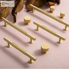 American Style Brass Cabinet Handles – Light Luxury Extended Wardrobe Door Pulls Handles
