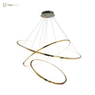 Amira Modern Led Chandelier: 3 Or 5 Tiers Of Golden Elegance Pendant Lighting