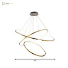 Amira Modern Led Chandelier: 3 Or 5 Tiers Of Golden Elegance Pendant Lighting