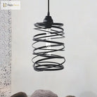 Amy Modern Black Pendant - Industrial Swirl Design Lighting