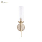 Angelina Elegance Meets Warm Illumination: The Gold Fluted Glass Wall Light Wall Lamp