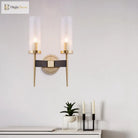 Angelina Elegance Meets Warm Illumination: The Gold Fluted Glass Wall Light Wall Lamp