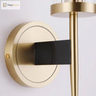 Angelina Elegance Meets Warm Illumination: The Gold Fluted Glass Wall Light Wall Lamp