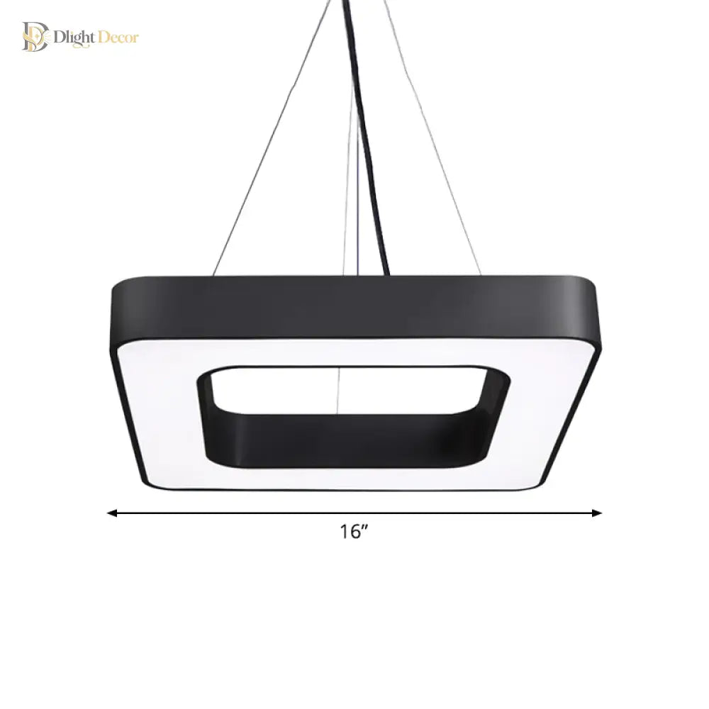 Annie Modern Square Led Pendant Lamp Ceiling Light