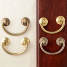 Antique Brass Arch Cabinet Pulls – Vintage Drawer Handles for Home Improvement Pulls