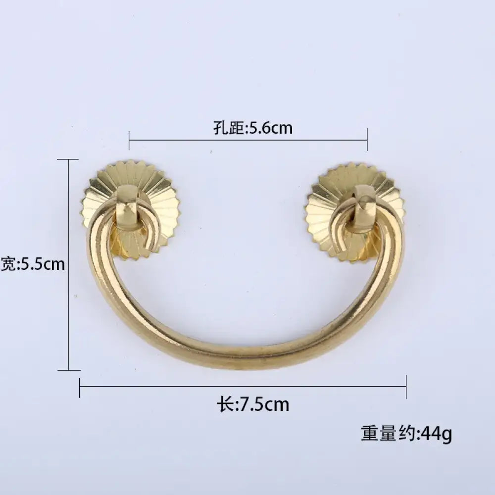 Antique Brass Arch Cabinet Pulls – Vintage Drawer Handles for Home Improvement Copper 56mm Pulls