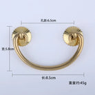 Antique Brass Arch Cabinet Pulls – Vintage Drawer Handles for Home Improvement Copper 65mm Pulls