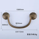 Antique Brass Arch Cabinet Pulls – Vintage Drawer Handles for Home Improvement T Bronzer 85mm Pulls