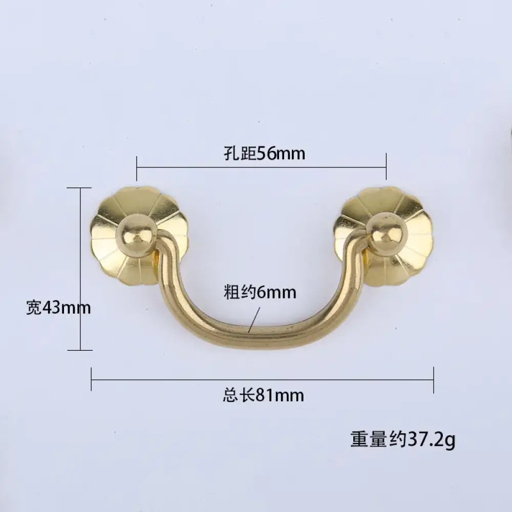 Antique Brass Arch Cabinet Pulls – Vintage Drawer Handles for Home Improvement T Copper 56mm Pulls