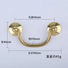 Antique Brass Arch Cabinet Pulls – Vintage Drawer Handles for Home Improvement T Copper 66mm Pulls
