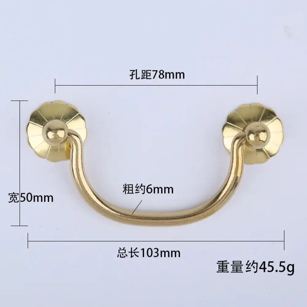 Antique Brass Arch Cabinet Pulls – Vintage Drawer Handles for Home Improvement T Copper 78mm Pulls