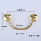 Antique Brass Arch Cabinet Pulls – Vintage Drawer Handles for Home Improvement T Copper 78mm Pulls