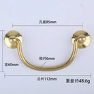 Antique Brass Arch Cabinet Pulls – Vintage Drawer Handles for Home Improvement T Copper 85mm Pulls