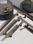Antique Brass Furniture Handles – Bronze Plated Cabinet Pulls and Wardrobe Bar Knobs Handles