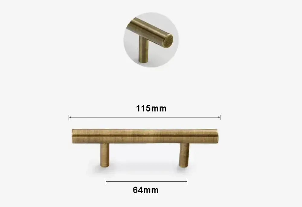Antique Brass Handles – Old-Copper Wardrobe Knobs and Bronze Cabinet Pulls for Furniture 116mm Handles