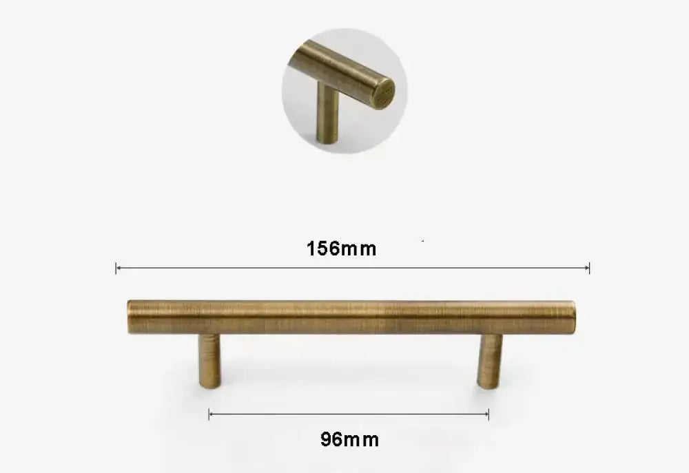 Antique Brass Handles – Old-Copper Wardrobe Knobs and Bronze Cabinet Pulls for Furniture 156mm Handles