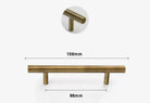 Antique Brass Handles – Old-Copper Wardrobe Knobs and Bronze Cabinet Pulls for Furniture 156mm Handles