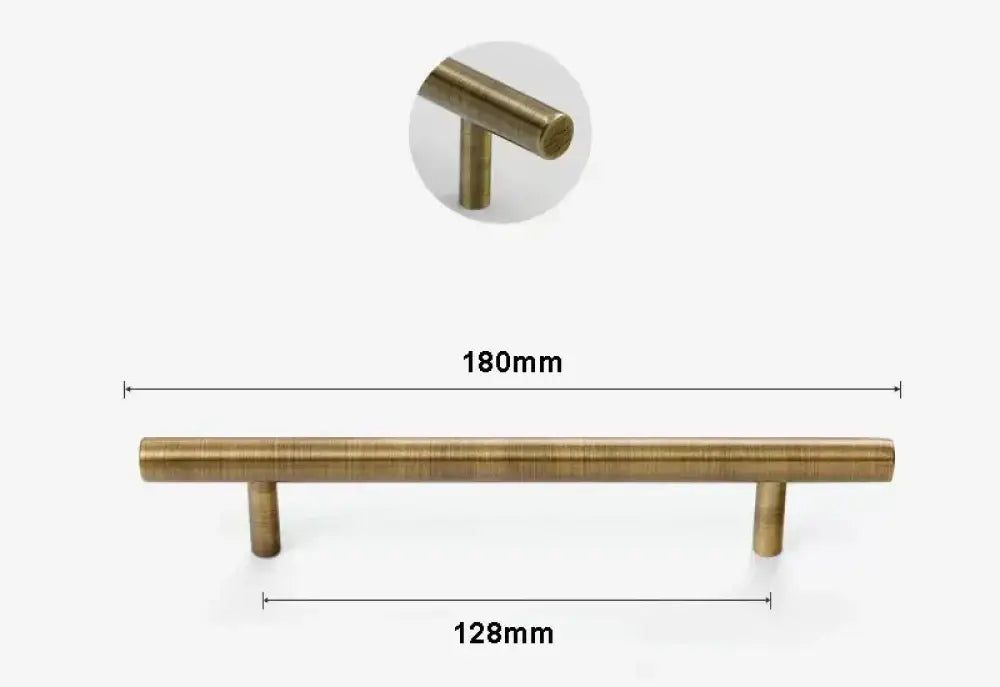 Antique Brass Handles – Old-Copper Wardrobe Knobs and Bronze Cabinet Pulls for Furniture 180mm Handles