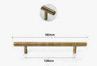 Antique Brass Handles – Old-Copper Wardrobe Knobs and Bronze Cabinet Pulls for Furniture 180mm Handles