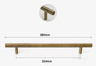 Antique Brass Handles – Old-Copper Wardrobe Knobs and Bronze Cabinet Pulls for Furniture 280mm Handles