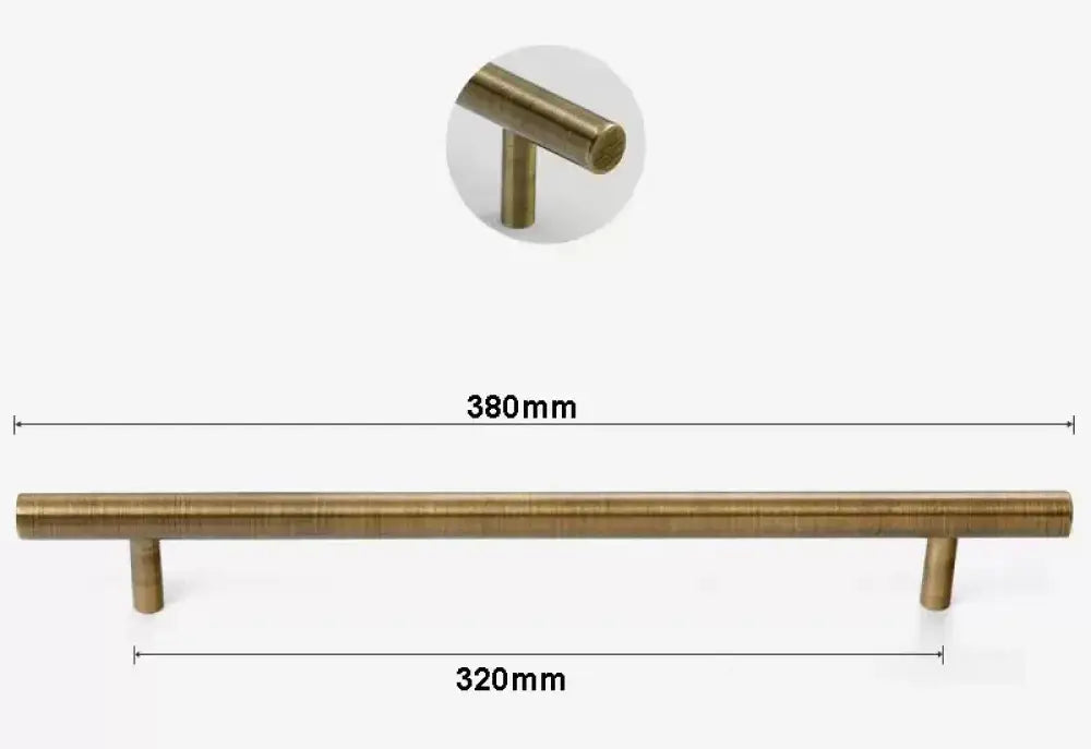 Antique Brass Handles – Old-Copper Wardrobe Knobs and Bronze Cabinet Pulls for Furniture 380mm Handles