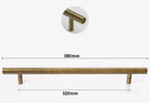 Antique Brass Handles – Old-Copper Wardrobe Knobs and Bronze Cabinet Pulls for Furniture 380mm Handles