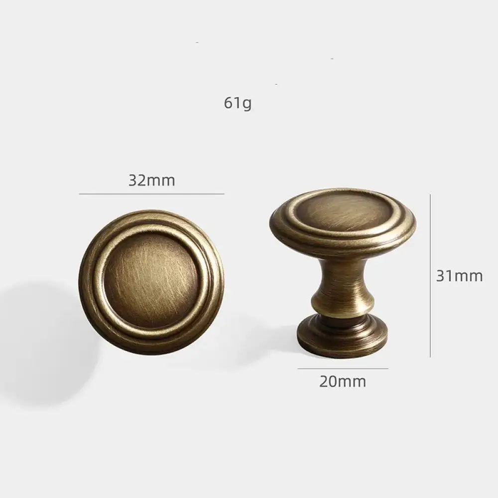 Antique Bronze Brass Cabinet Knobs & Pulls – product view 5