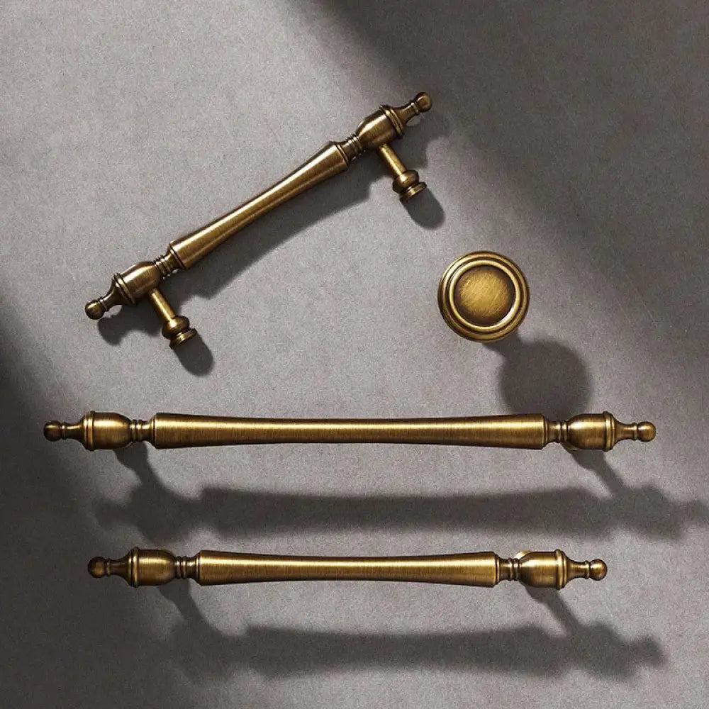 Antique Bronze Brass Cabinet Knobs & Pulls – product view 1