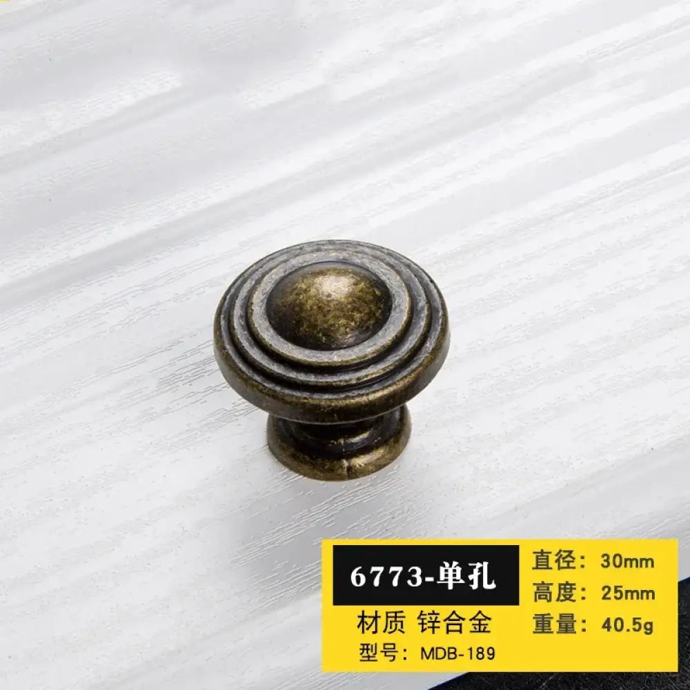 Antique Bronze Cabinet Handles - Retro Drawer Pulls Vintage Zinc Alloy Kitchen Hardware for Furniture Dresser and