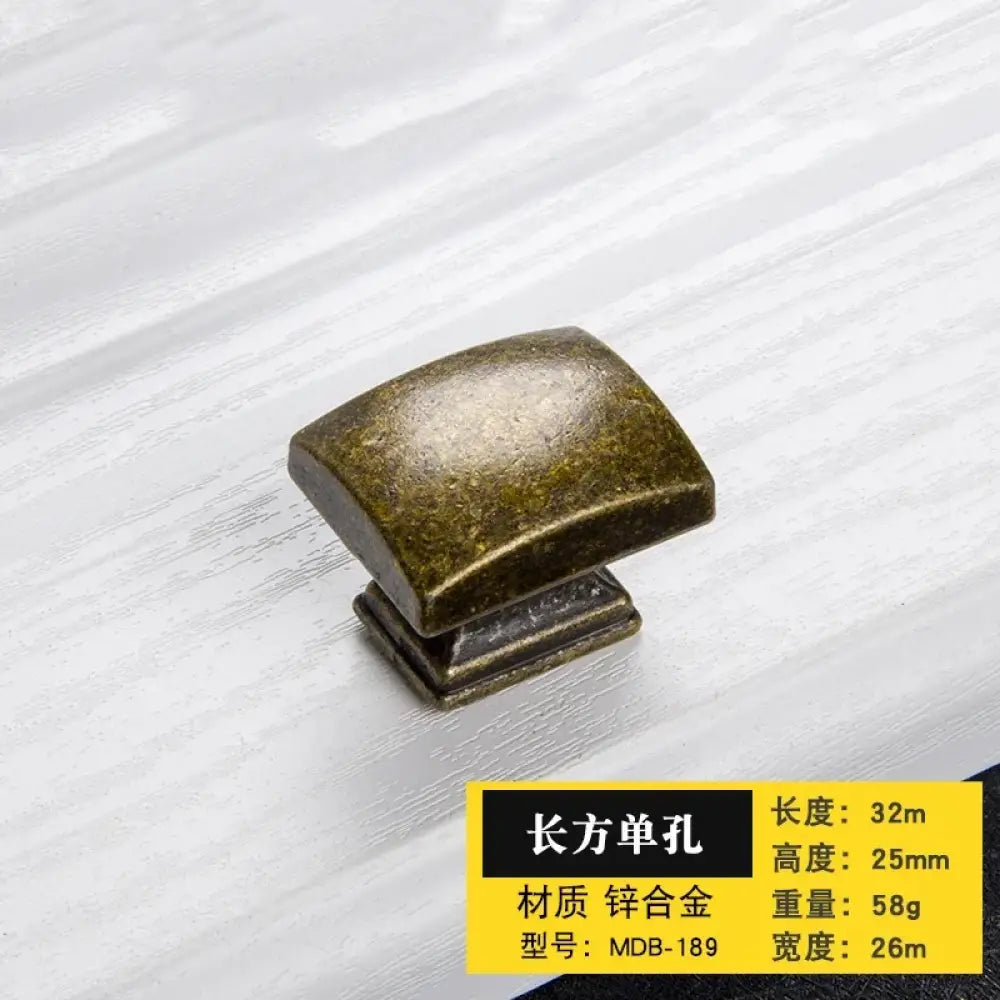 Antique Bronze Cabinet Handles - Retro Drawer Pulls Vintage Zinc Alloy Kitchen Hardware for Furniture Dresser and