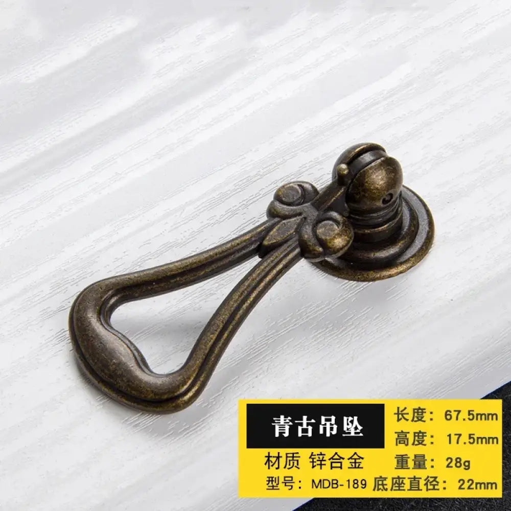 Antique Bronze Cabinet Handles - Retro Drawer Pulls Vintage Zinc Alloy Kitchen Hardware for Furniture Dresser and