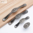 Antique Bronze Cabinet Handles - Vintage Zinc Alloy Drawer Pulls for Furniture Handles