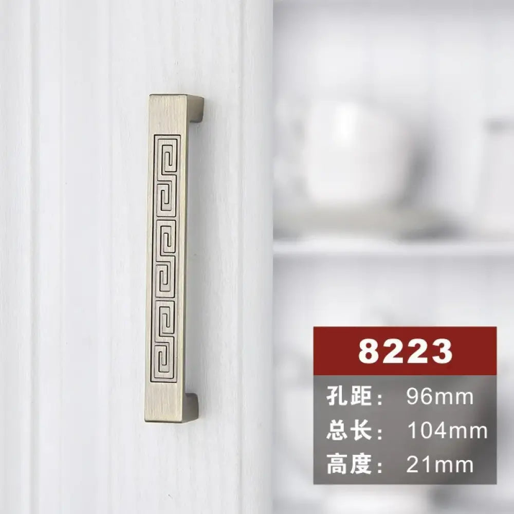 Antique Bronze Cabinet Knobs and Handles – Vintage Furniture Hardware 8223 96mm Handles