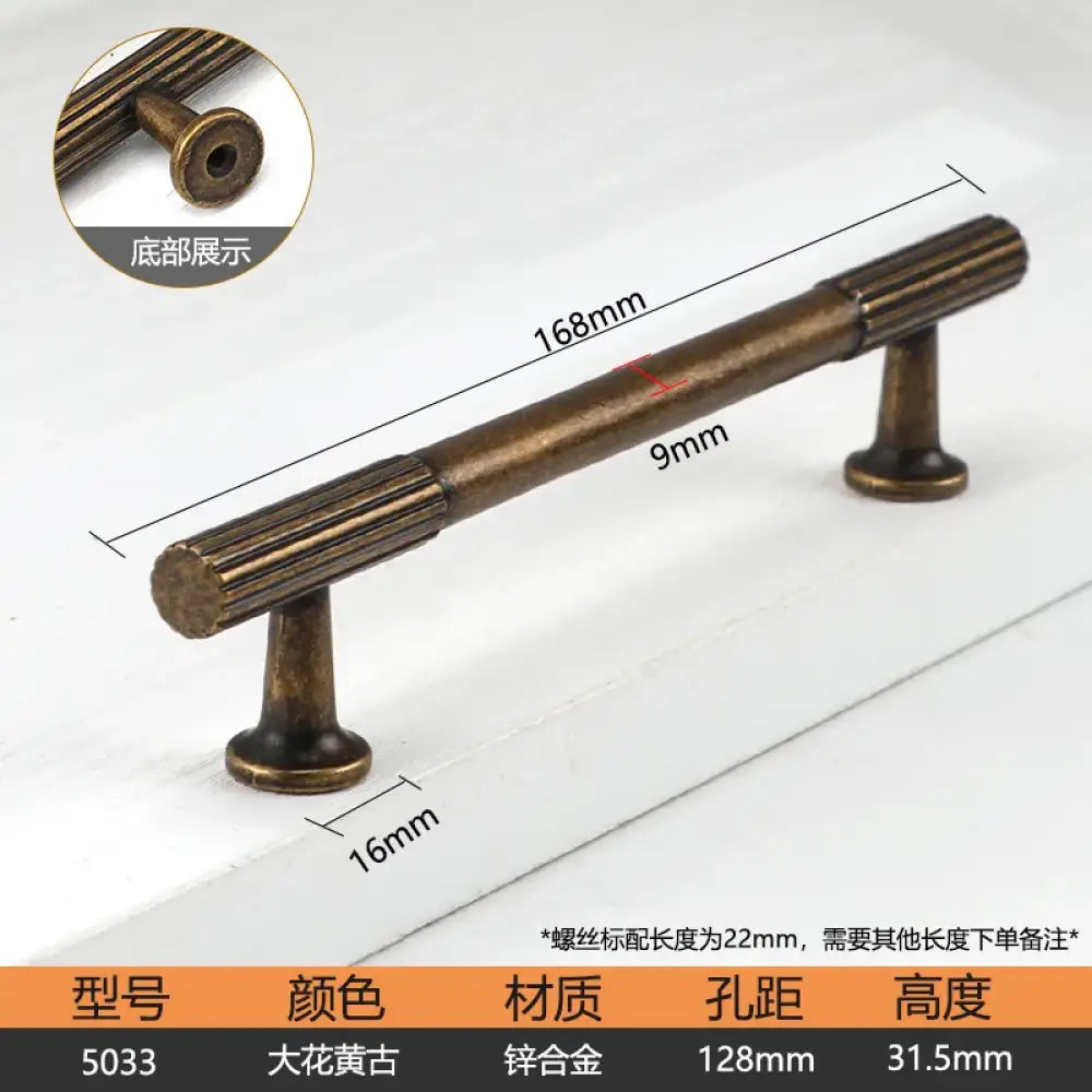 Antique Bronze Cupboard Door Handles – Retro Furniture Pulls 5033 128mm