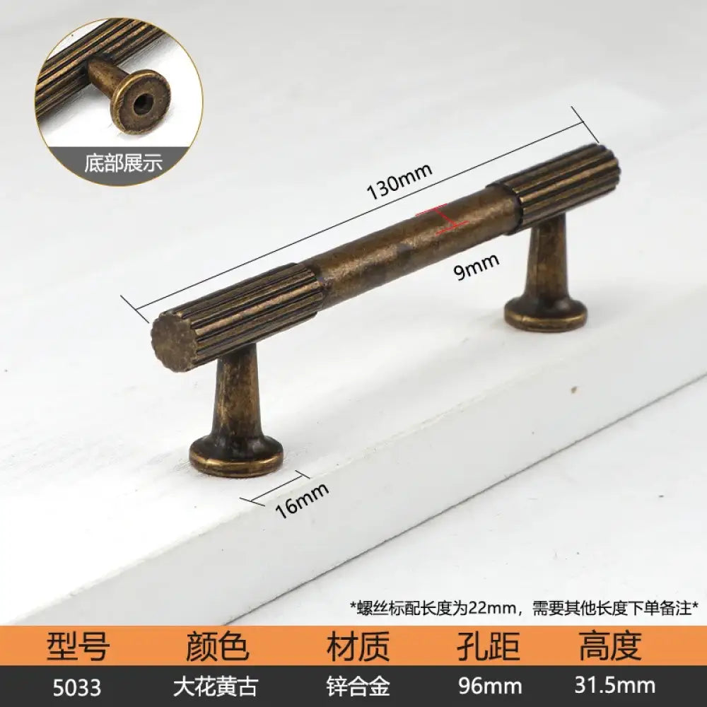 Antique Bronze Cupboard Door Handles – Retro Furniture Pulls 5033 96mm