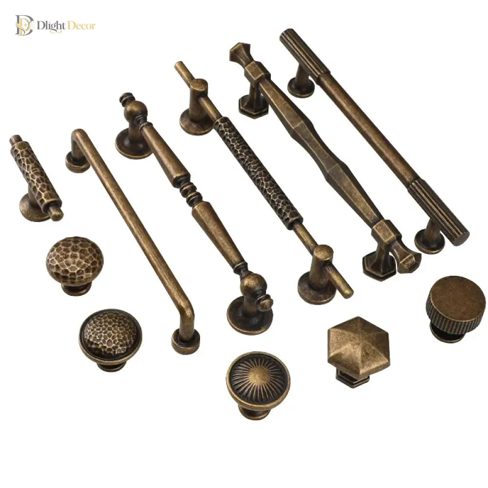 Antique Bronze Cupboard Door Handles – Retro Furniture Pulls