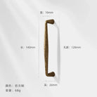 Antique Bronze Wardrobe Door Handles – Zinc Alloy Cabinet Pulls and Drawer Knobs 5036-128mm Handles