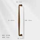 Antique Bronze Wardrobe Door Handles – Zinc Alloy Cabinet Pulls and Drawer Knobs 5036-192mm Handles